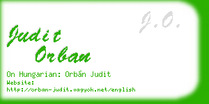 judit orban business card