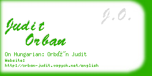 judit orban business card